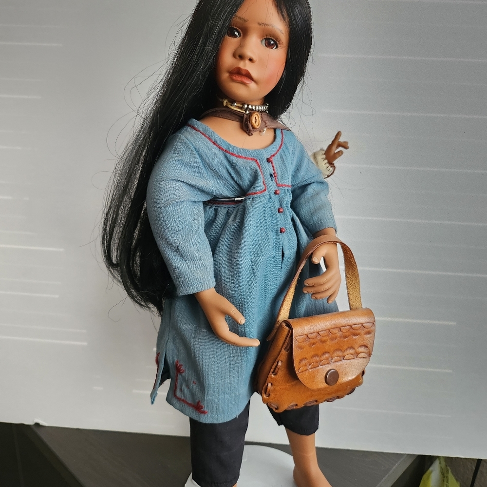 Theresa and Tino porcelain dolls by Renate Hockh